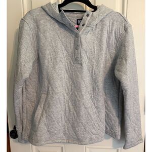 New!! Lands' End Women's Quilted Pullover Hoodie size S